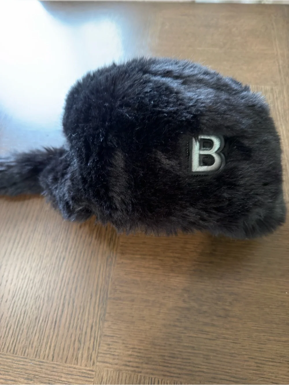 The BRAND Kids Black Faux Fur Trapper Hat sku24